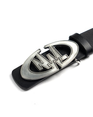 RR06 Logo Belt Matte Silver