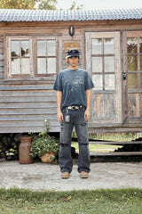Vixen Flare Jeans Vintage BlackFade
