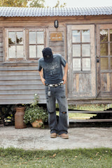 Vixen Boxy Tee Sunfaded BlackFade (Ships on Oct 19)