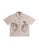 Vixen Boxy Shirt Beige