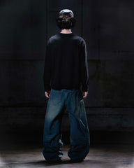 NWL24 nightmare 05 Boxy Long Slevee Black