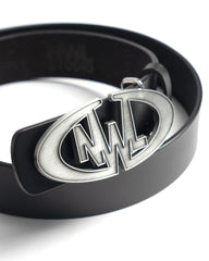 RR06 Logo Belt Matte Silver