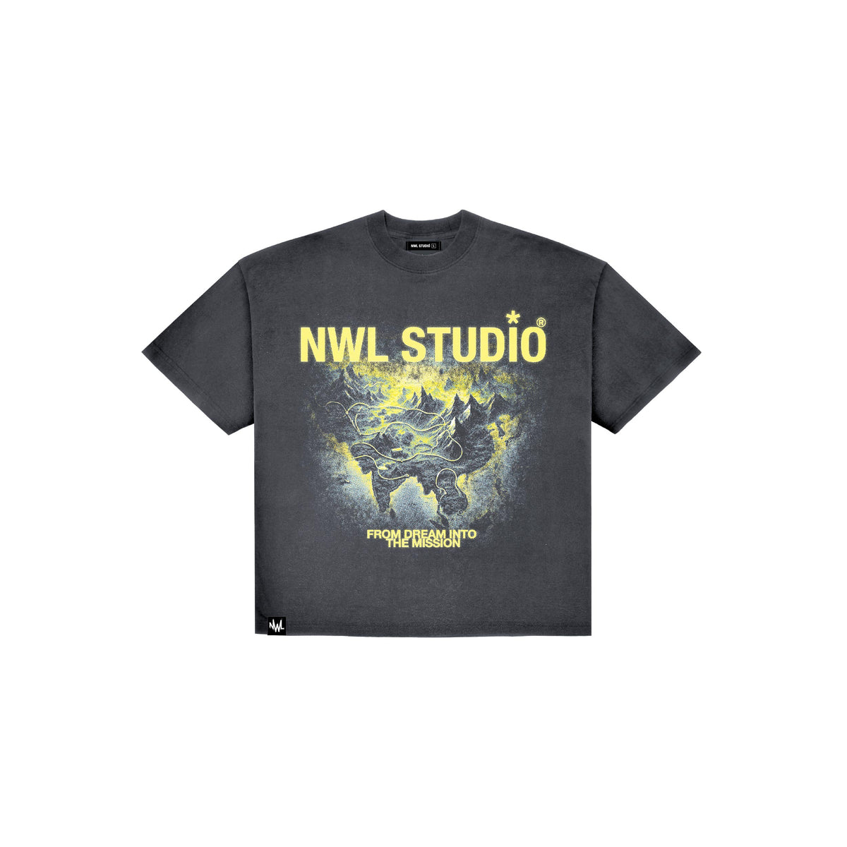 DM11 Map Boxy T-Shirt Mid Fade