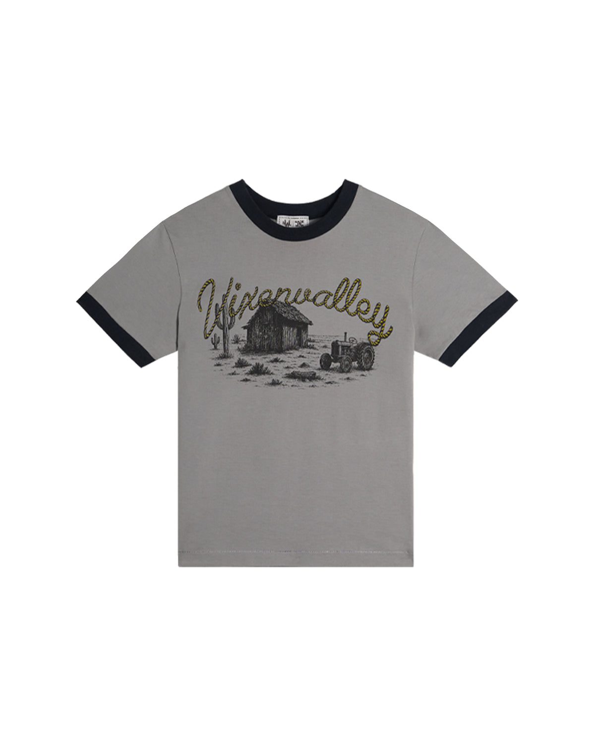 Vixen Ringer Tee Vintage Gray