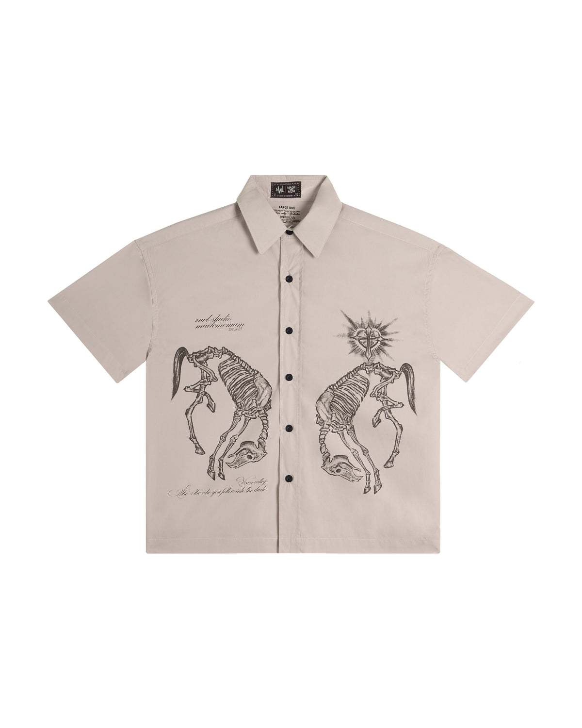 Vixen Boxy Shirt Beige