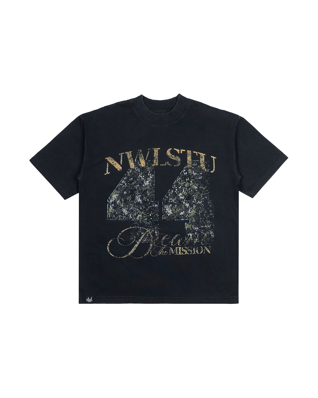DM10 Forty4 Camo Boxy T-Shirt Dark Fade