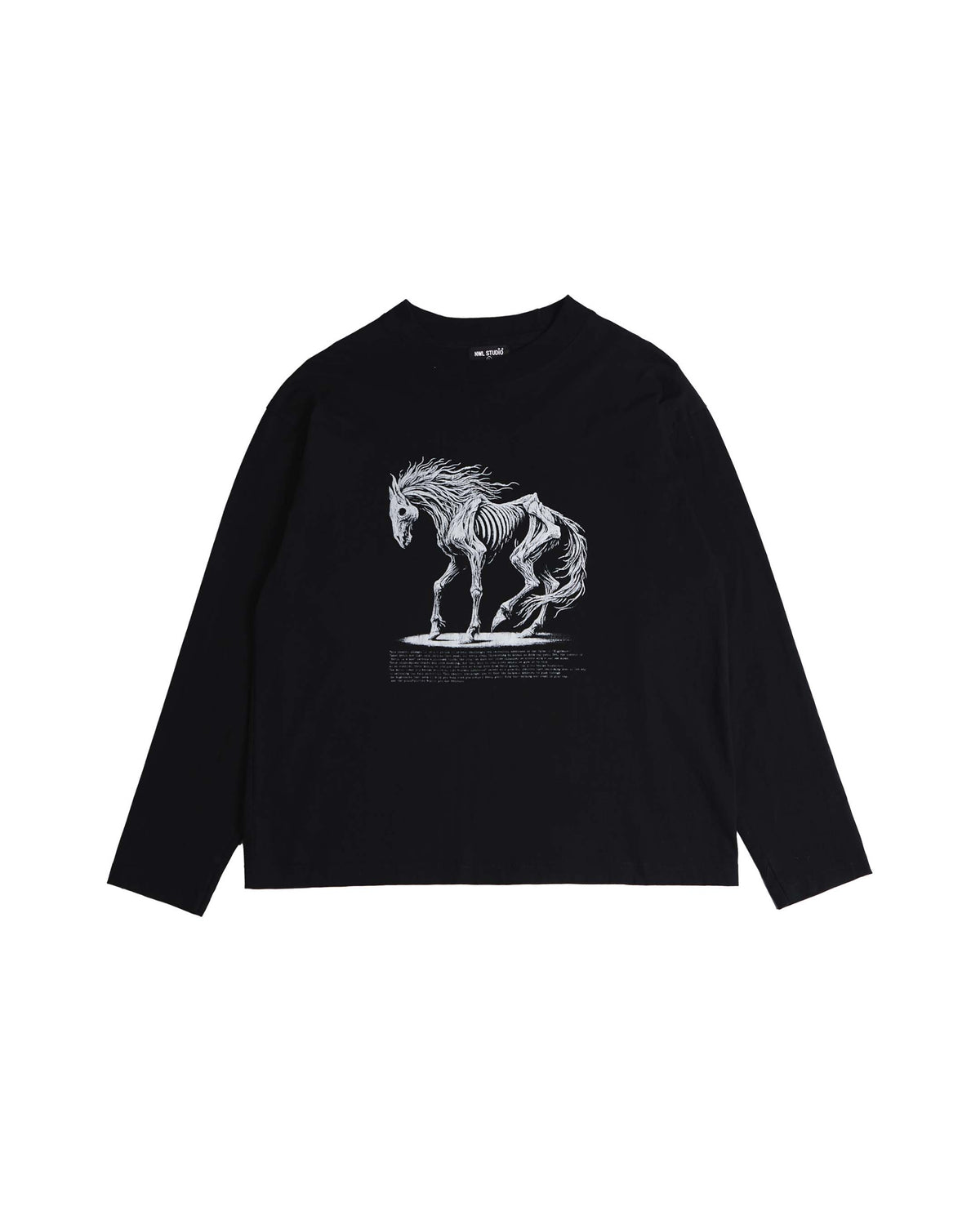NWL24 nightmare 05 Boxy Long Slevee Black