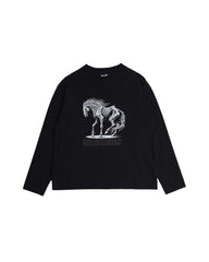 NWL24 nightmare 05 Boxy Long Slevee Black